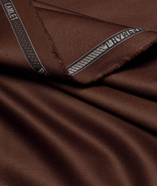 J.hampstead  Solids Terry Rayon Unstitched Suiting Fabric (Irish Coffee Brown)