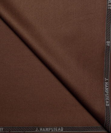 J.hampstead  Solids Terry Rayon Unstitched Suiting Fabric (Irish Coffee Brown)