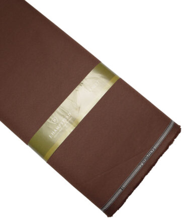 J.hampstead  Solids Terry Rayon Unstitched Suiting Fabric (Irish Coffee Brown)