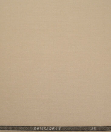 J.hampstead  Solids Terry Rayon Unstitched Suiting Fabric (Light Brown)
