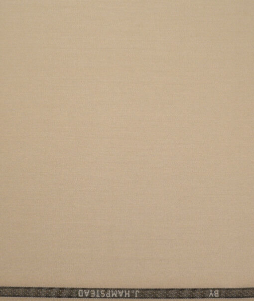 J.hampstead  Solids Terry Rayon Unstitched Suiting Fabric (Light Brown)