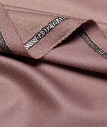 J.hampstead  Solids Terry Rayon Unstitched Suiting Fabric (Light Mauve)
