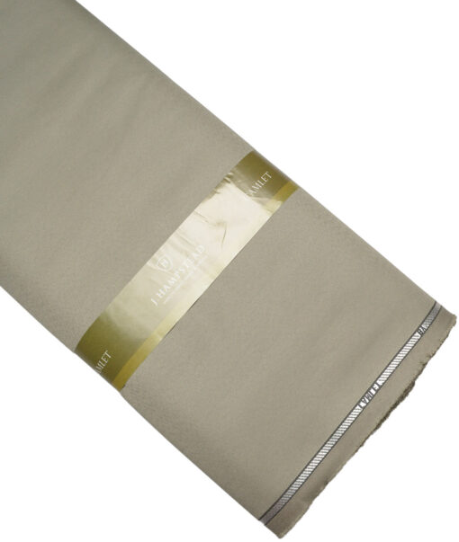 J.hampstead  Solids Terry Rayon Unstitched Suiting Fabric (Olive Haze Green)