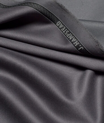 J.hampstead  Solids Terry Rayon Unstitched Suiting Fabric (Slate Grey)