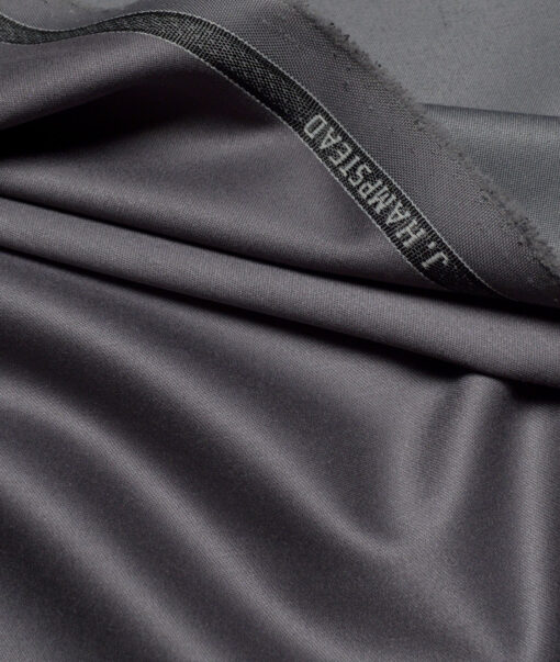 J.hampstead  Solids Terry Rayon Unstitched Suiting Fabric (Slate Grey)