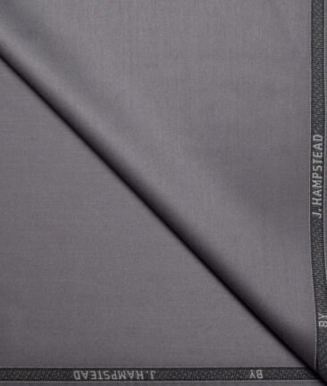J.hampstead  Solids Terry Rayon Unstitched Suiting Fabric (Slate Grey)