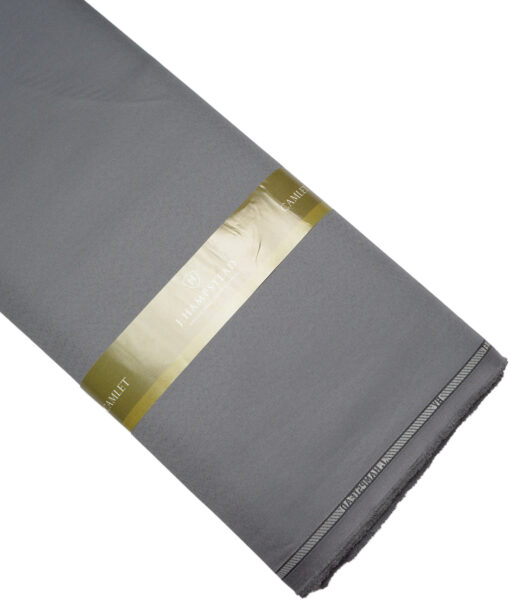 J.hampstead  Solids Terry Rayon Unstitched Suiting Fabric (Slate Grey)