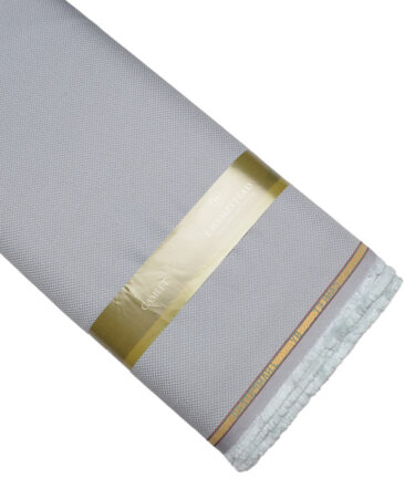 J.hampstead  Structured Terry Rayon Unstitched Suiting Fabric (Silver Grey)