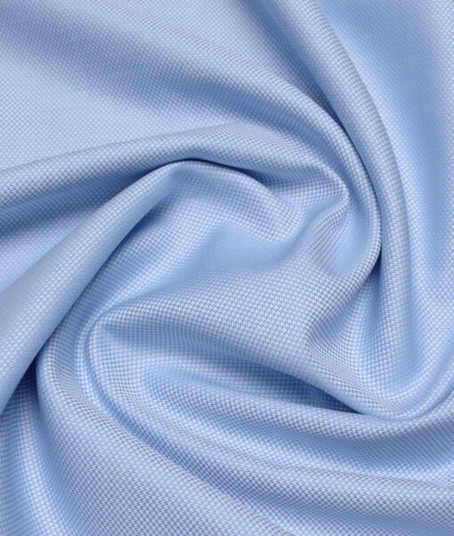 Tessitura Monti  Giza Cotton Structured Shirting Fabric (Sky Blue)