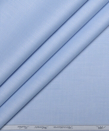 Tessitura Monti  Giza Cotton Structured Shirting Fabric (Sky Blue)