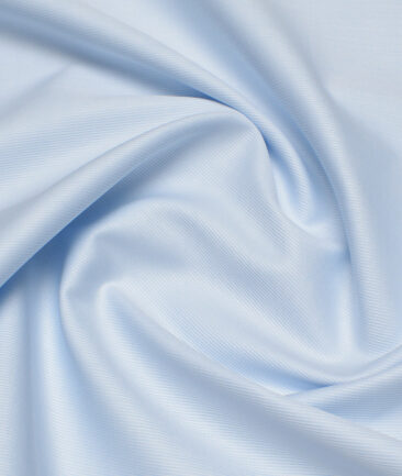 Tessitura Monti 2 Ply 70's Giza Cotton Striped Shirting Fabric (Sky Blue)