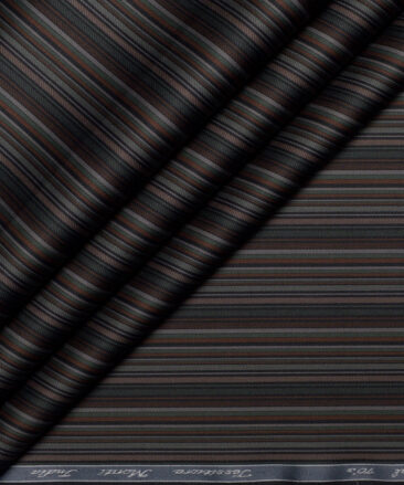 Tessitura Monti 2 Ply 70's Giza Cotton Striped Shirting Fabric (Multi)