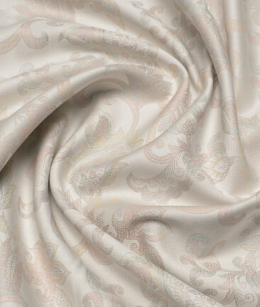 Tessitura Monti  Giza Cotton Self Design Shirting Fabric (Beige)