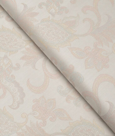 Tessitura Monti  Giza Cotton Self Design Shirting Fabric (Beige)