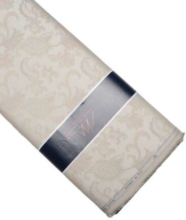 Tessitura Monti  Giza Cotton Self Design Shirting Fabric (Beige)