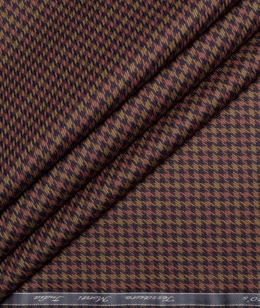 Tessitura Monti 2 Ply 80's Giza Cotton Structured Shirting Fabric (Brown)