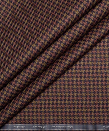 Tessitura Monti 2 Ply 80's Giza Cotton Structured Shirting Fabric (Brown)