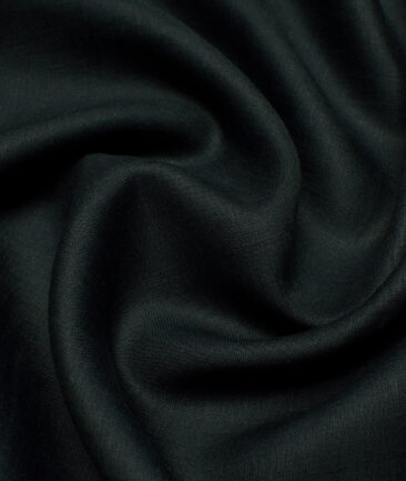 Linen Club 60 LEA European Linen Solids Shirting Fabric (Dark Green)