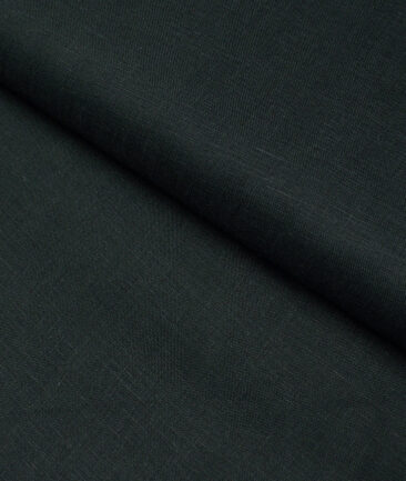 Linen Club 60 LEA European Linen Solids Shirting Fabric (Dark Green)