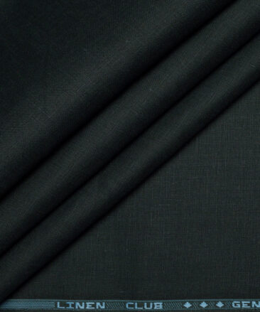 Linen Club 60 LEA European Linen Solids Shirting Fabric (Dark Green)