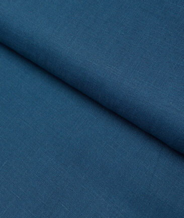 Linen Club 60 LEA European Linen Solids Shirting Fabric (Regal Blue)