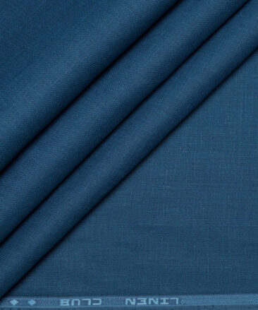 Linen Club 60 LEA European Linen Solids Shirting Fabric (Regal Blue)