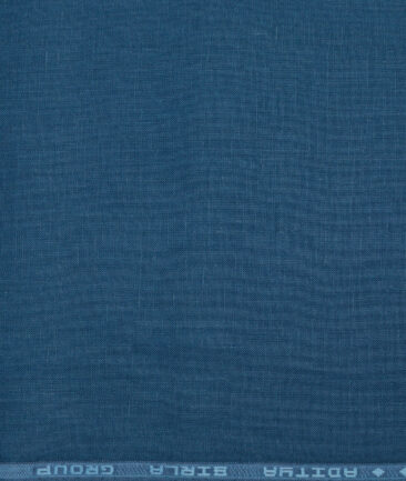 Linen Club 60 LEA European Linen Solids Shirting Fabric (Regal Blue)