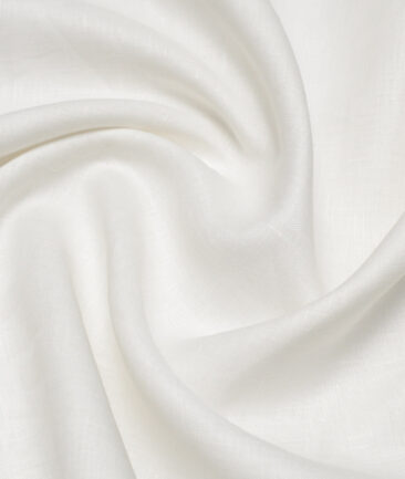 Linen Club 60 LEA European Linen Solids Shirting Fabric (White)