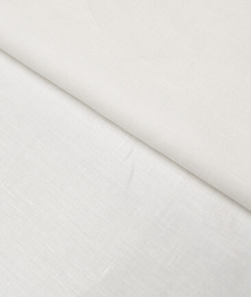 Linen Club 60 LEA European Linen Solids Shirting Fabric (White)