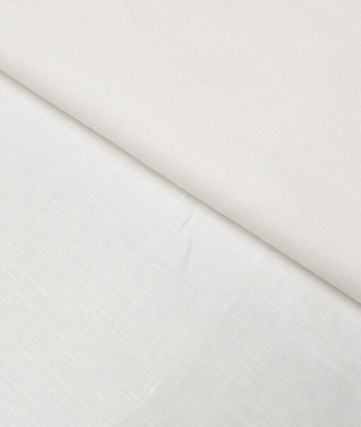 Linen Club 60 LEA European Linen Solids Shirting Fabric (White)