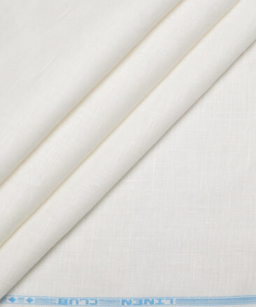 Linen Club 60 LEA European Linen Solids Shirting Fabric (White)