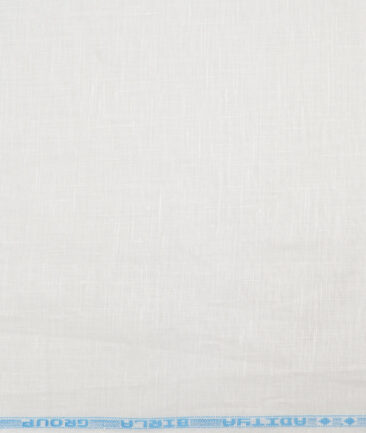Linen Club 60 LEA European Linen Solids Shirting Fabric (White)
