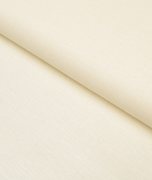 Burgoyne 60 LEA Irish Linen Solids Shirting Fabric (Cream)