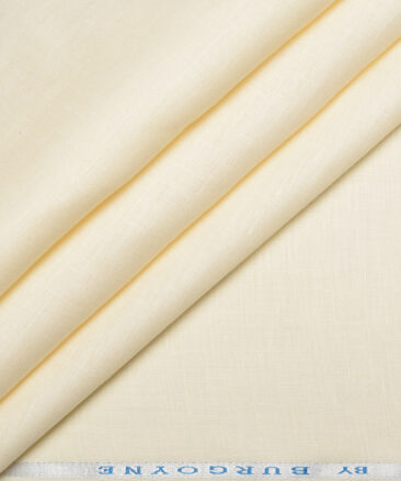 Burgoyne 60 LEA Irish Linen Solids Shirting Fabric (Cream)