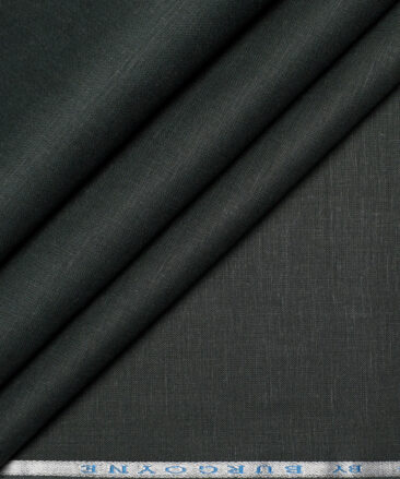 Burgoyne 60 LEA Irish Linen Solids Shirting Fabric (Dark Green)