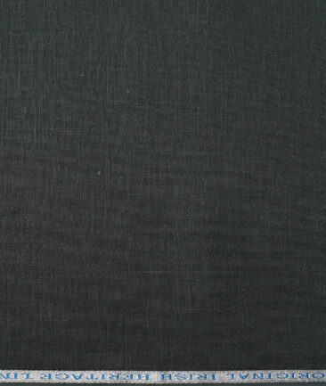 Burgoyne 60 LEA Irish Linen Solids Shirting Fabric (Dark Green)