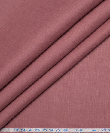 Burgoyne 60 LEA Irish Linen Solids Shirting Fabric (Dusty Rose Pink)