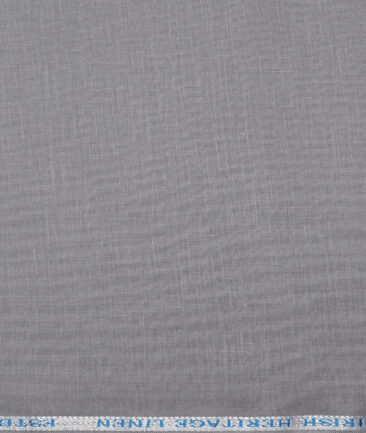 Burgoyne 60 LEA Irish Linen Solids Shirting Fabric (Grey)