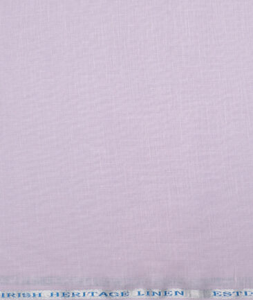 Burgoyne 60 LEA Irish Linen Solids Shirting Fabric (Light Lavander Purple)
