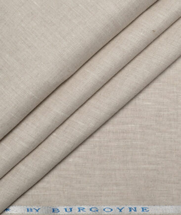 Burgoyne 60 LEA Irish Linen Solids Shirting Fabric (Natural Beige)