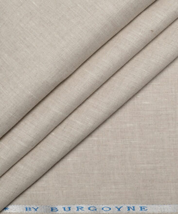 Burgoyne 60 LEA Irish Linen Solids Shirting Fabric (Natural Beige)