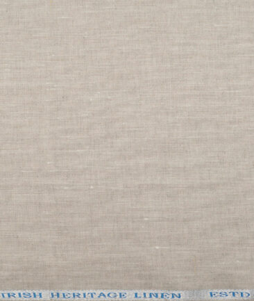 Burgoyne 60 LEA Irish Linen Solids Shirting Fabric (Natural Beige)