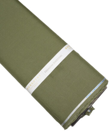 Burgoyne 60 LEA Irish Linen Solids Shirting Fabric (Olive Green)