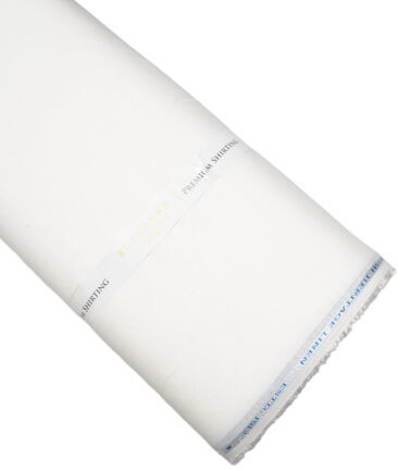 Burgoyne 60 LEA Irish Linen Solids Shirting Fabric (White)