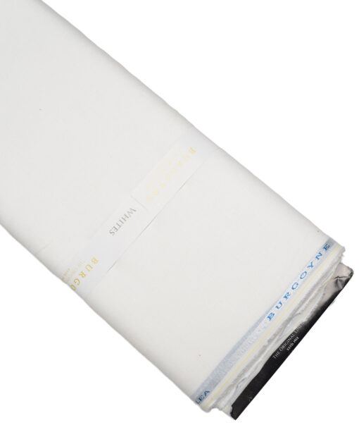 Burgoyne 80 LEA Irish Linen Solids Shirting Fabric (White)