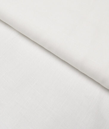 Burgoyne 100 LEA Irish Linen Solids Shirting Fabric (White)