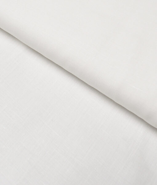 Burgoyne 100 LEA Irish Linen Solids Shirting Fabric (White)