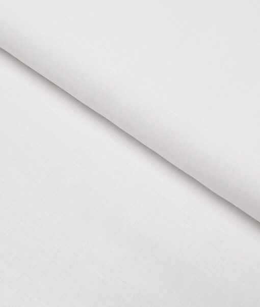 Burgoyne 150 LEA Irish Linen Solids Shirting Fabric (White)