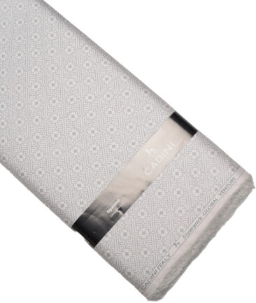 Cadini Italy  Premium Cotton Printed Shirting Fabric (Peach)