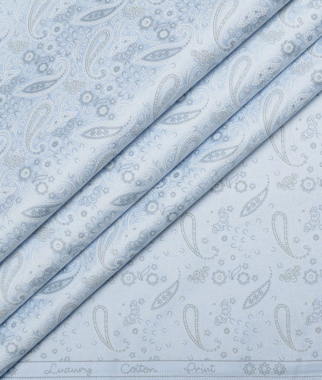 Monza Luxury Cotton Printed Shirting Fabric (Sky Blue) Monza Luxury Cotton Printed Shirting Fabric (Sky Blue)